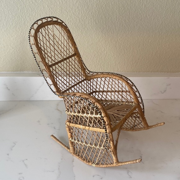 Other - Vintage Boho Plant Stand Doll chair